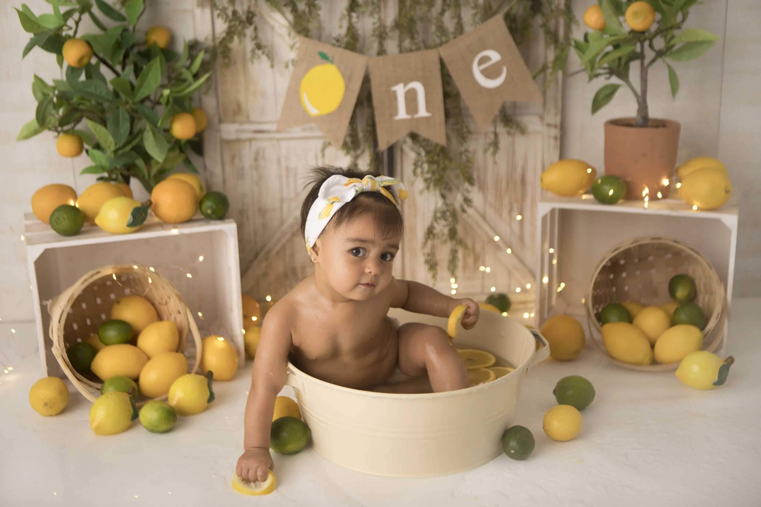 Celebrate your little one’s first birthday with a one year photoshoot in Heart to Heart Photography's Niagara Studio. Choose from a wide variety of themes, backdrops, and outfits, plus enjoy a fun Smash & Splash and optional family photos.