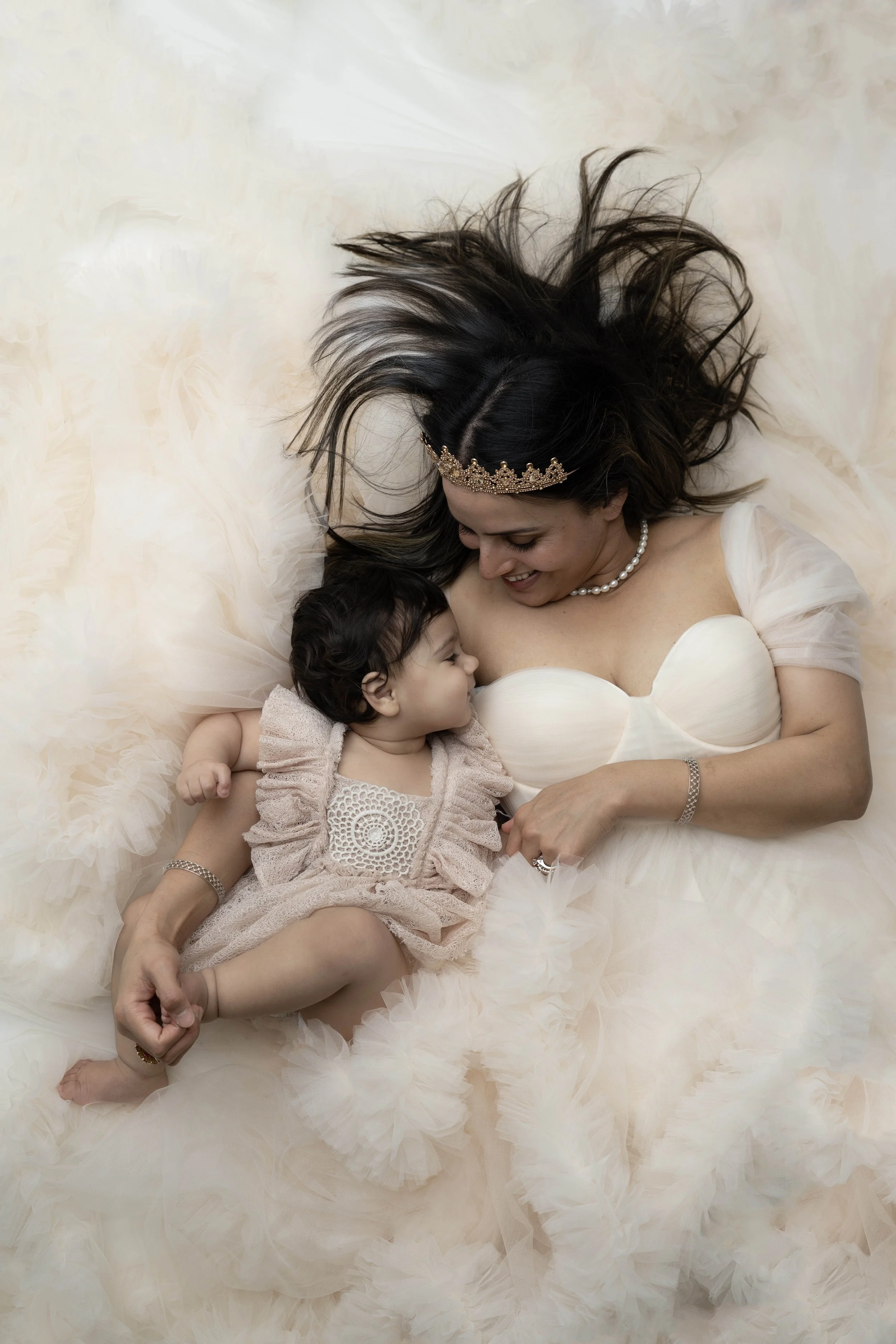 Capture the timeless bond of motherhood with our exclusive Mommy and Me studio sessions. Designed to celebrate you and your children at every stage of their childhood, these sessions offer a high-end, stress-free experience from start to finish in ou