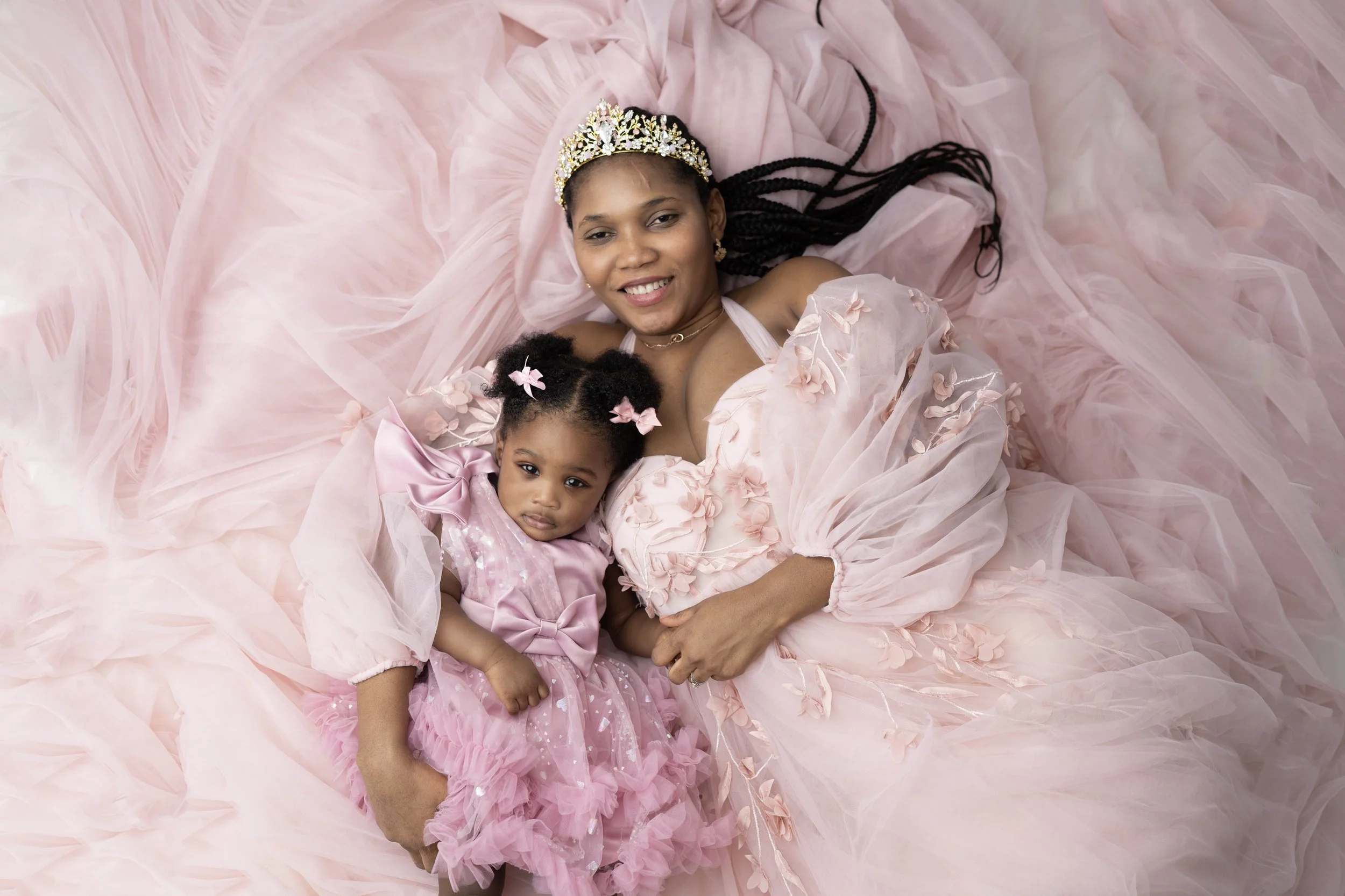 Capture the timeless bond of motherhood with our exclusive Mommy and Me studio sessions. Designed to celebrate you and your children at every stage of their childhood, these sessions offer a high-end, stress-free experience from start to finish in ou