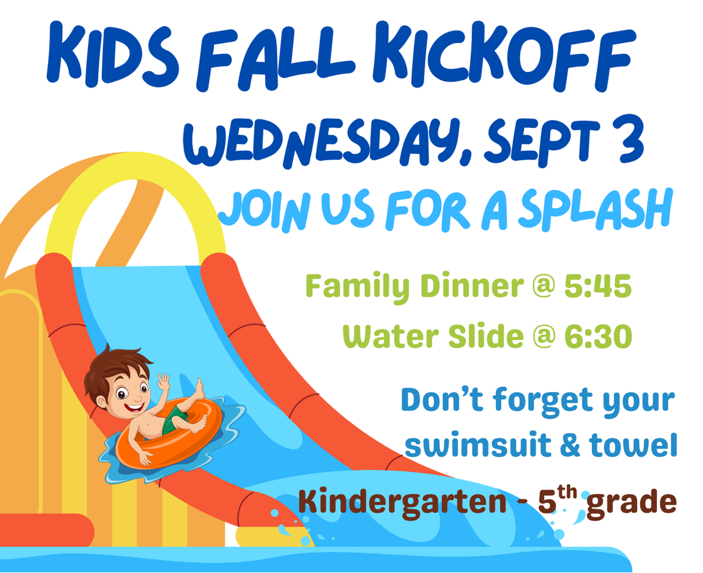 Children's Ministry Fall Kickoff