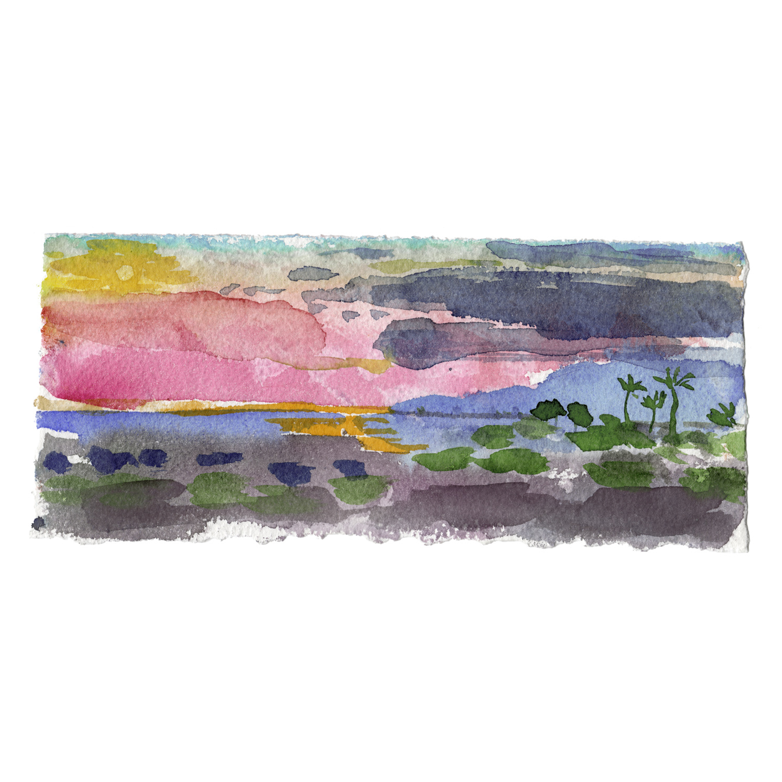 Desert Sunset San Jose Watercolour 10cm x 26cm.png