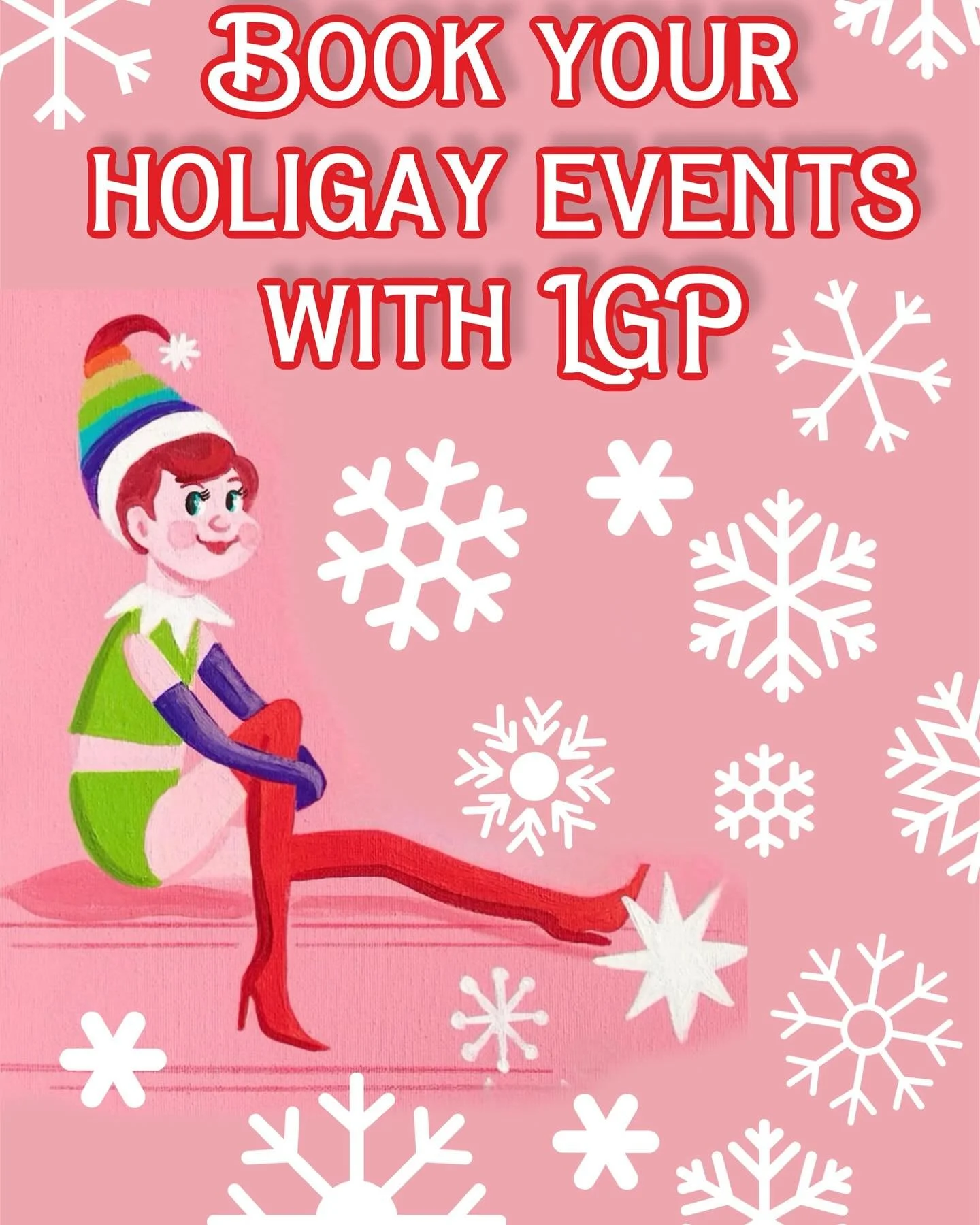 ✨❄️ Have your HoliGAY event with LGP ❄️
 Whether you&rsquo;re planning a festive get-together, or just want to party with us, The Little Gay Pub has you covered. 🌈🍸

➡️ Visit our website to inquire and secure your date.  Link in bio