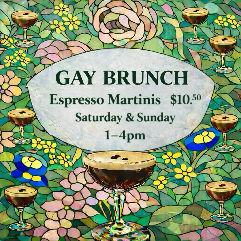 🎉NEW YEAR 🎉 NEW SPECIALS 🎉 GAY &ldquo;BRUNCH&rdquo; IS HERE! Early birds get the worm, Saturdays and Sundays 1-4pm our famously delicious Espresso Martinis are only 10.50! 2026&hellip; many more reasons to come out!