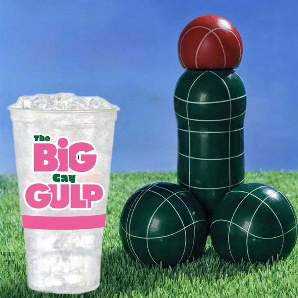 Bocce bocce balls! I wanna be&hellip; a bocce ball! Would you look at this weather! We can&rsquo;t wait to welcome you all tonight for fun, sun, and our Bocce Specials featuring Tito&rsquo;s Vodka BIG GAY GULPS, and 25% off all snack &amp; food menu!