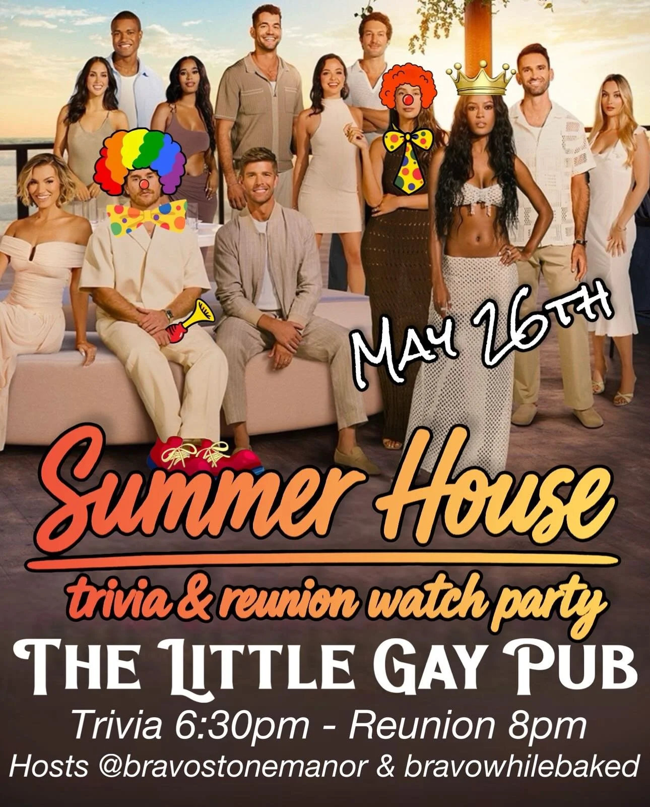 SUMMER HOUSE Trivia + Reunion Watch Party -  CARL IS A MESS

🧠 Trivia at 6:30PM - early this week so we can watch reunion live after! 
📺 Reunion at 8PM
🎤 with @bravostonemanor &amp; @bravowhilebaked

Come unpack the Wes mess&hellip;
