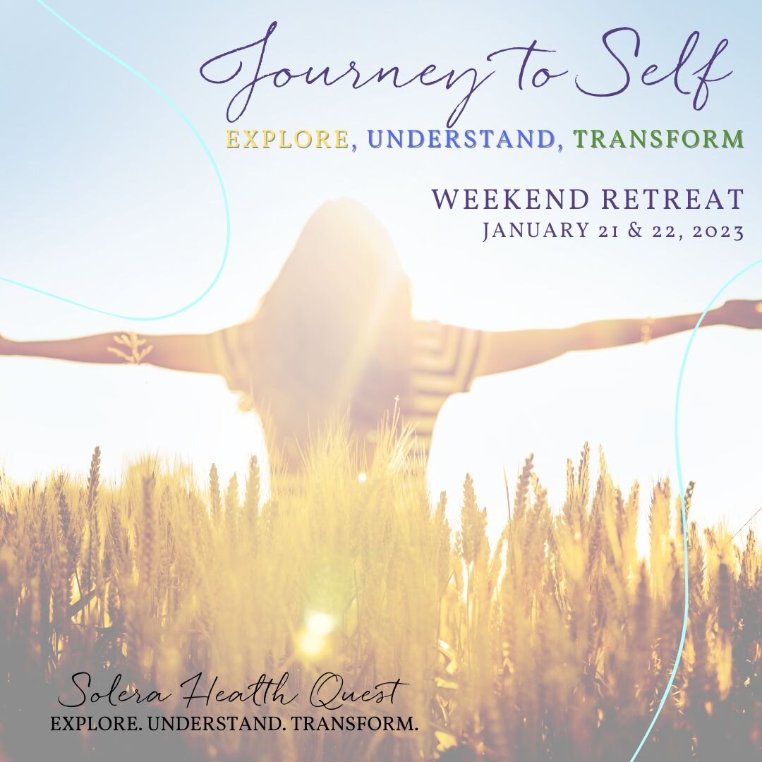 Gift yourself or another with an in-person weekend retreat focusing on Healing Practices to help you connect to yourself, set intentions for 2023 and gain a sense of calm and peacefulness. 

For more information and to register visit: www.solerahealt