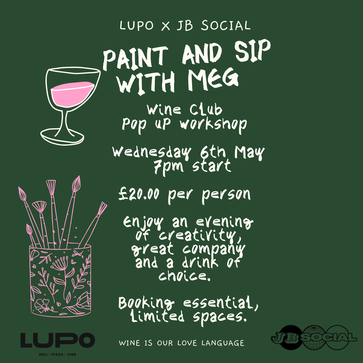 Pink Green Illustrated Modern Playful Dinner Club Announcement Food Event Instagram Post (1500 x 1500 px) (3).png