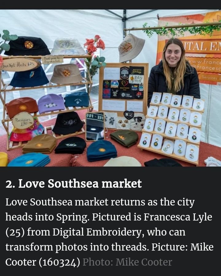 Exciting to have been featured in an article on @portsmouth_news with the Love Southsea Market!🎉 Thank you to Mike Cooter for taking the photo and spending time talking to me about my business at the market on Saturday! 😁
