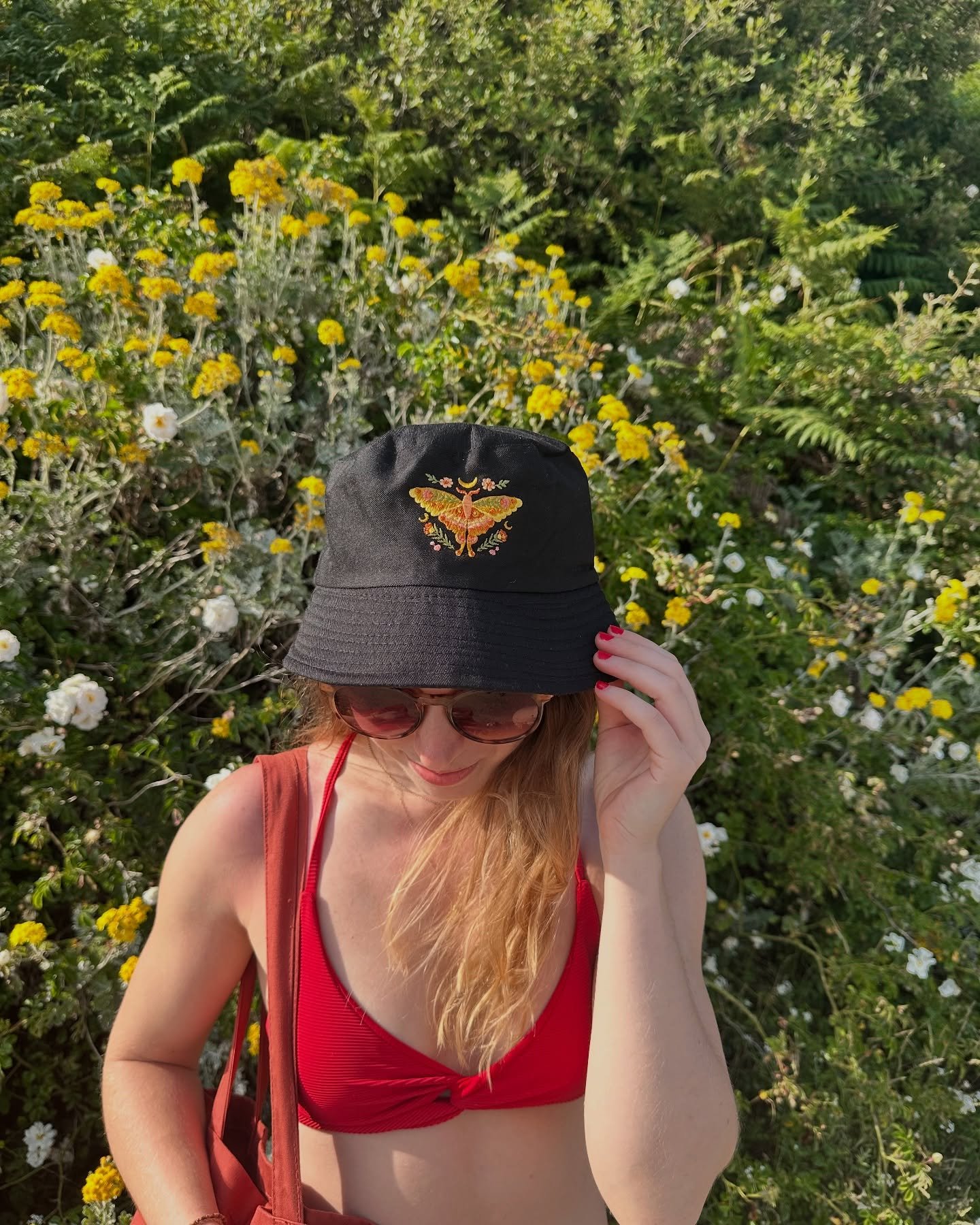 Loving this new nature moth design 😍 it&rsquo;s also going to be available soon in the form of a rust coloured tote bag which has snuck its way into this photo slightly!!
