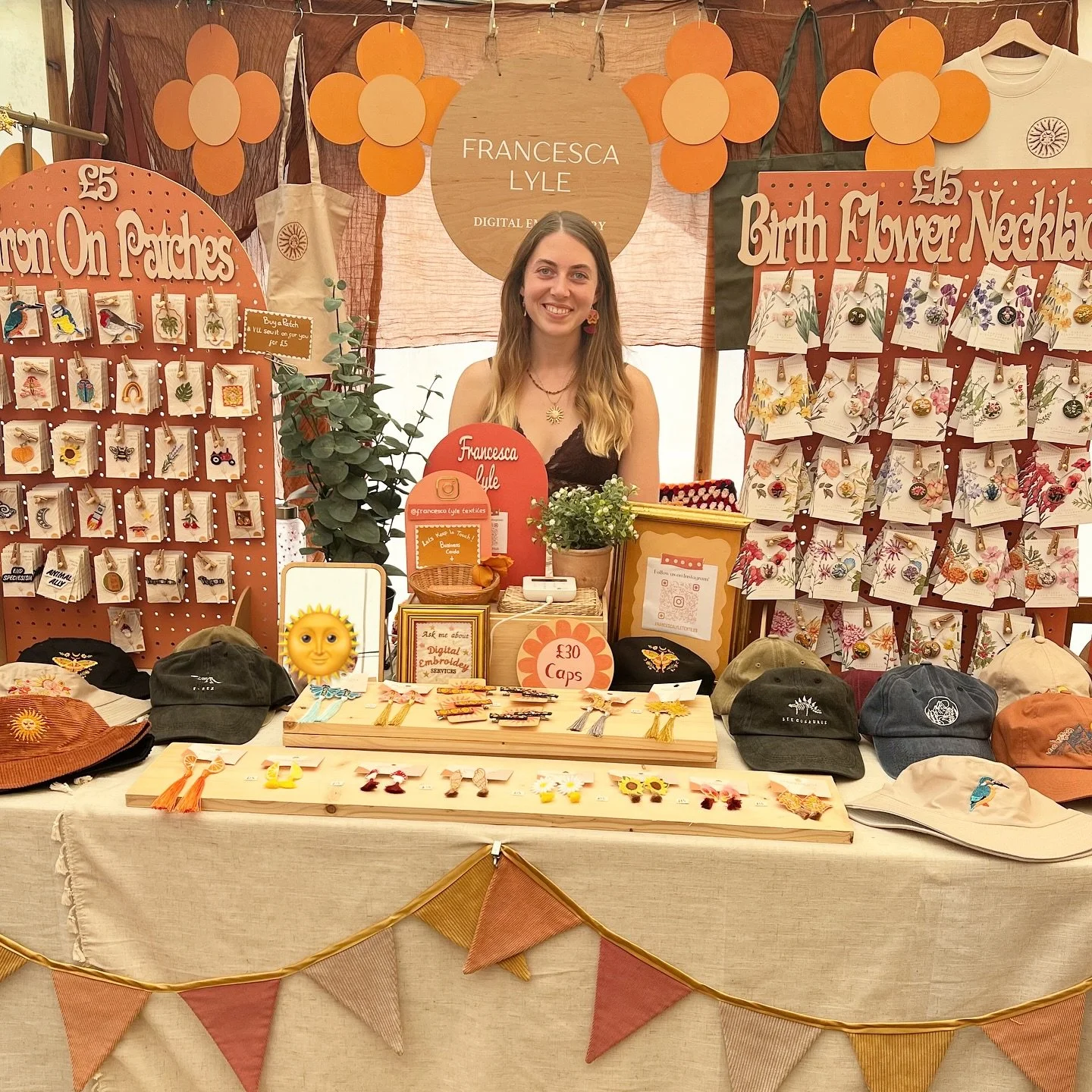 Day 2 @weoutherefest in the Makers Market @craftyfoxmarket tent 🎉 such a warm one so far and lots of lovely people!🥰