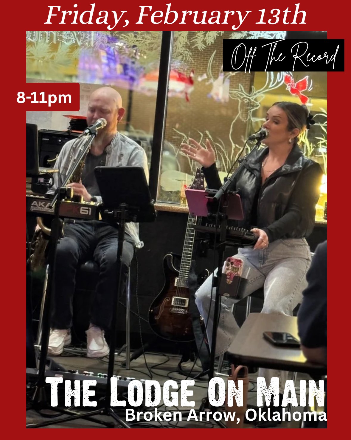live music with off the Record duo