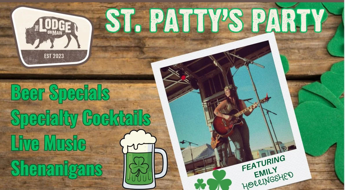 St Patty’s Party &amp; Live music with EMILY HOLLINGSHED