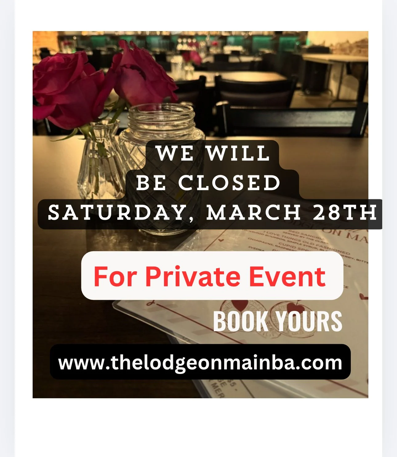 Closed for Private Party 