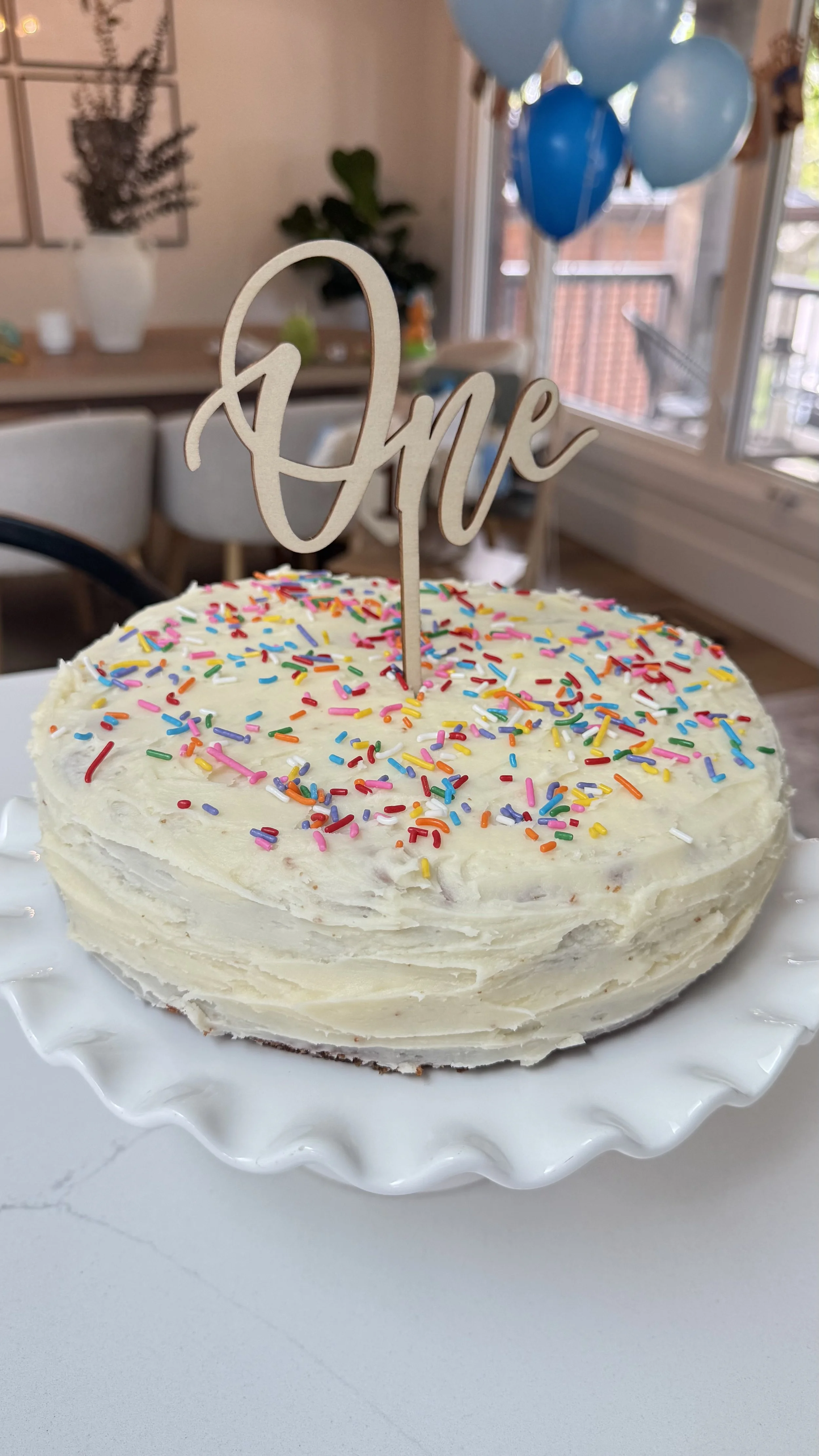 Healthier Funfetti Cake
