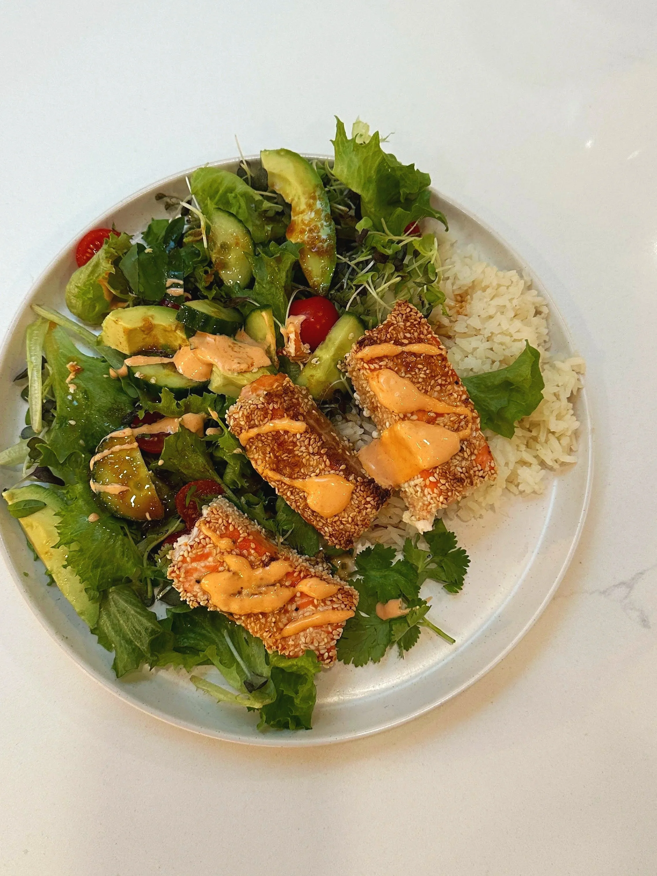 Crispy Salmon Bowl