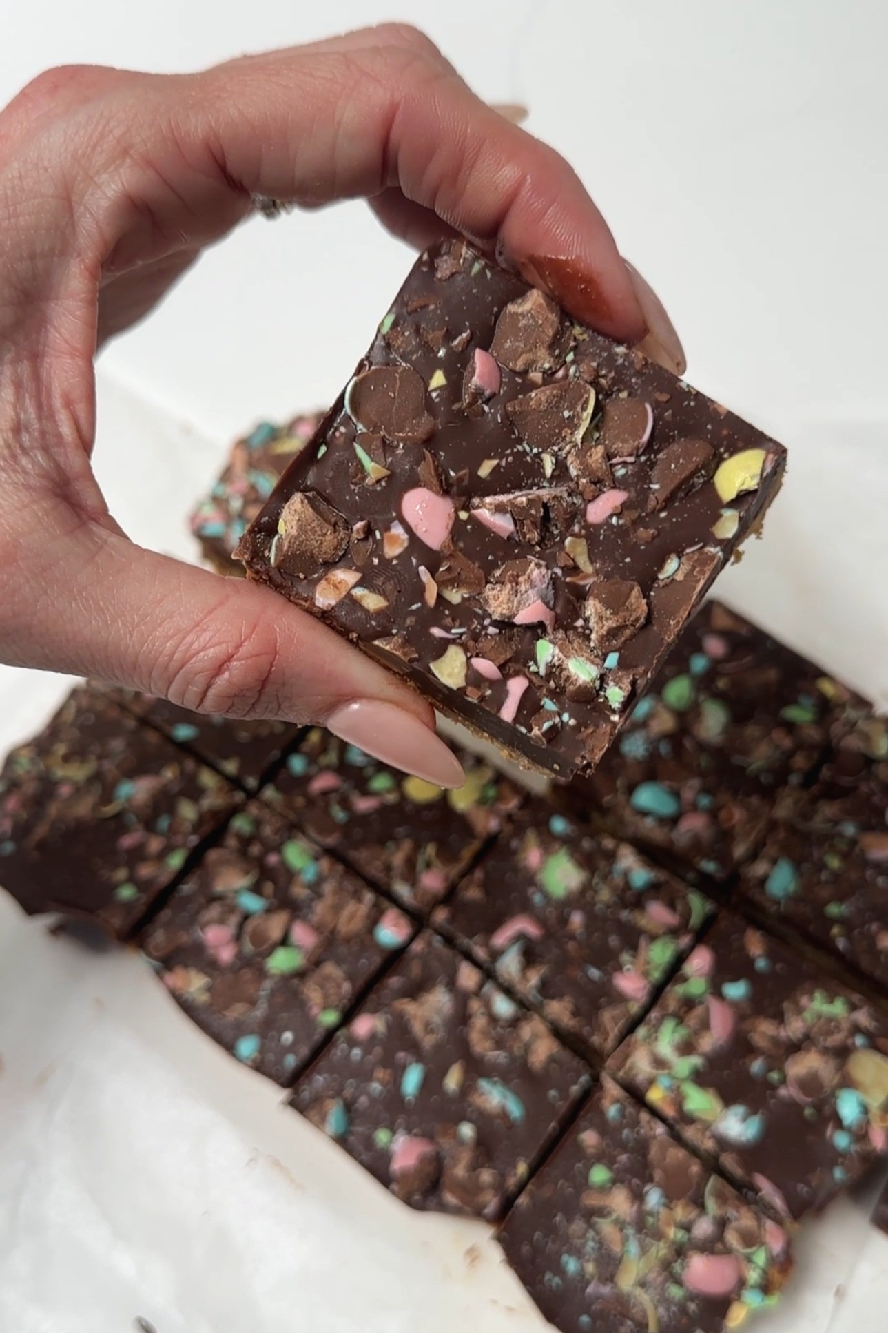 Peanut Butter Mini Egg Protein Bars
