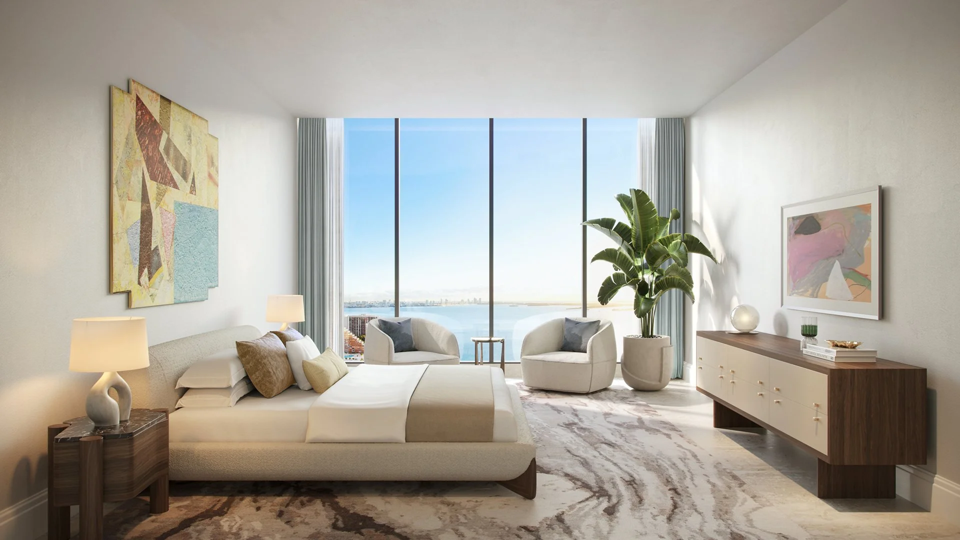 St-Regis Residences Bedroom in Miami