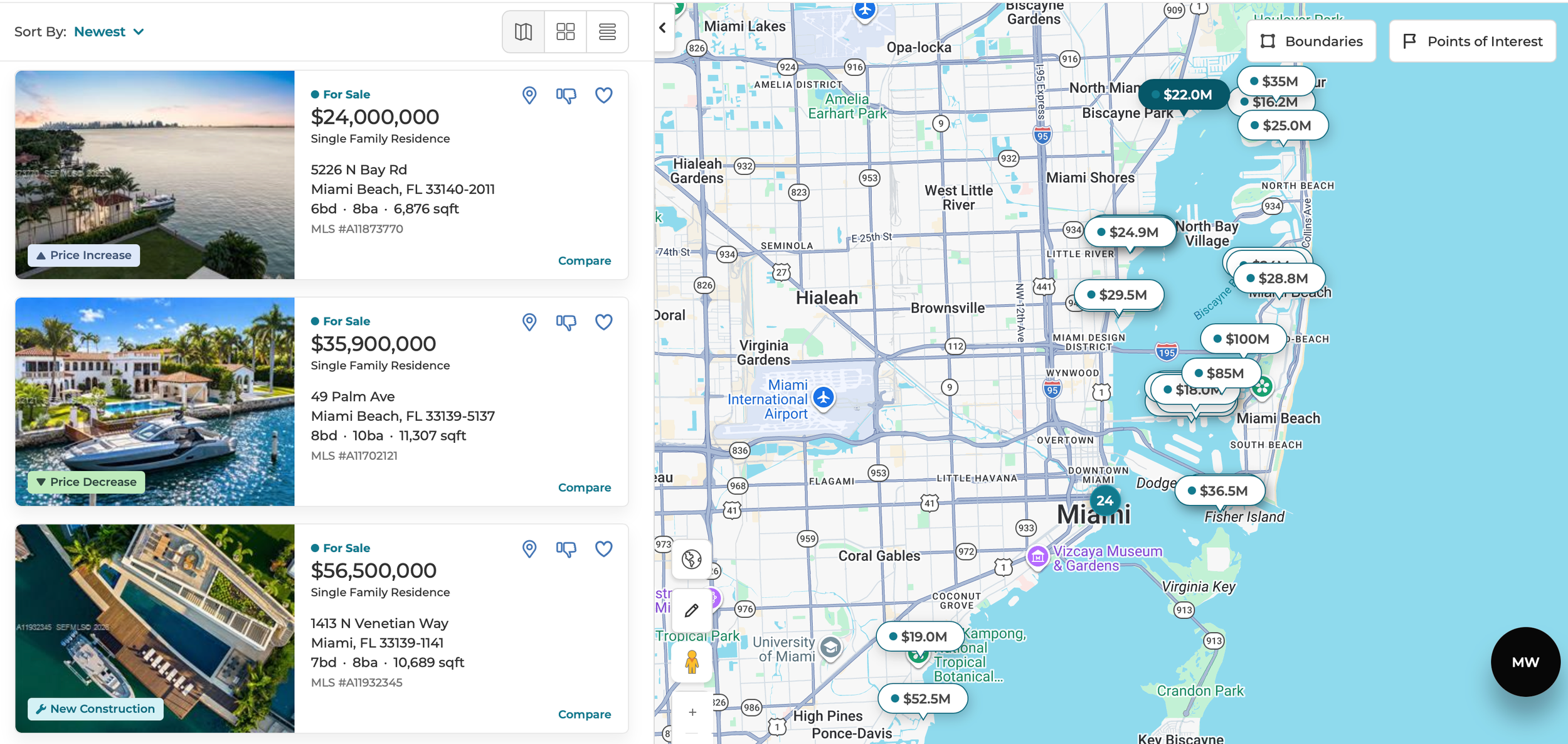 Curated selection of luxury waterfront homes in Miami Beach.png