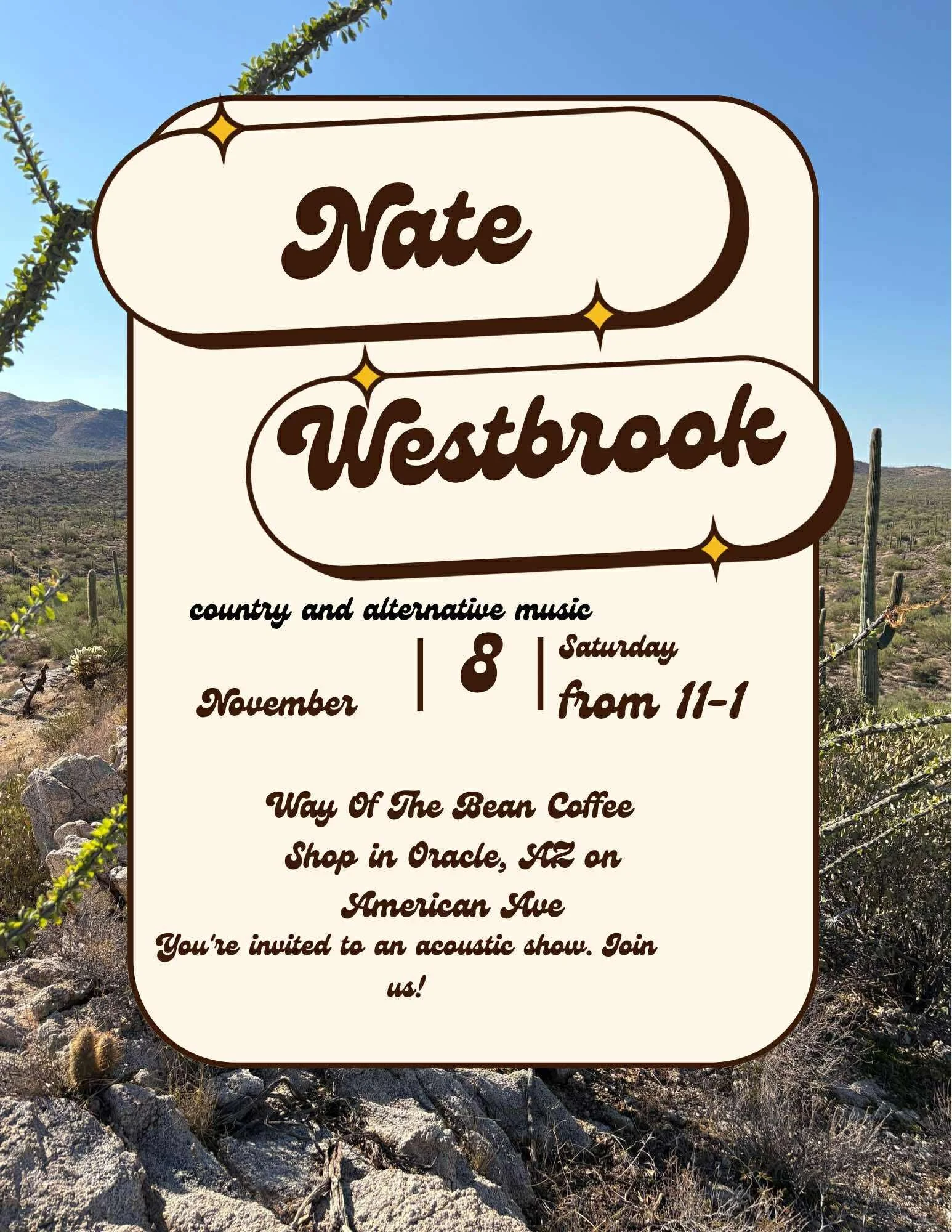 Join us Saturday November 8th