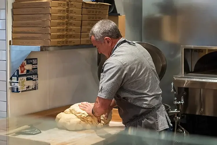 Honey Seed Bagel Process Rolling and Shaping image 2