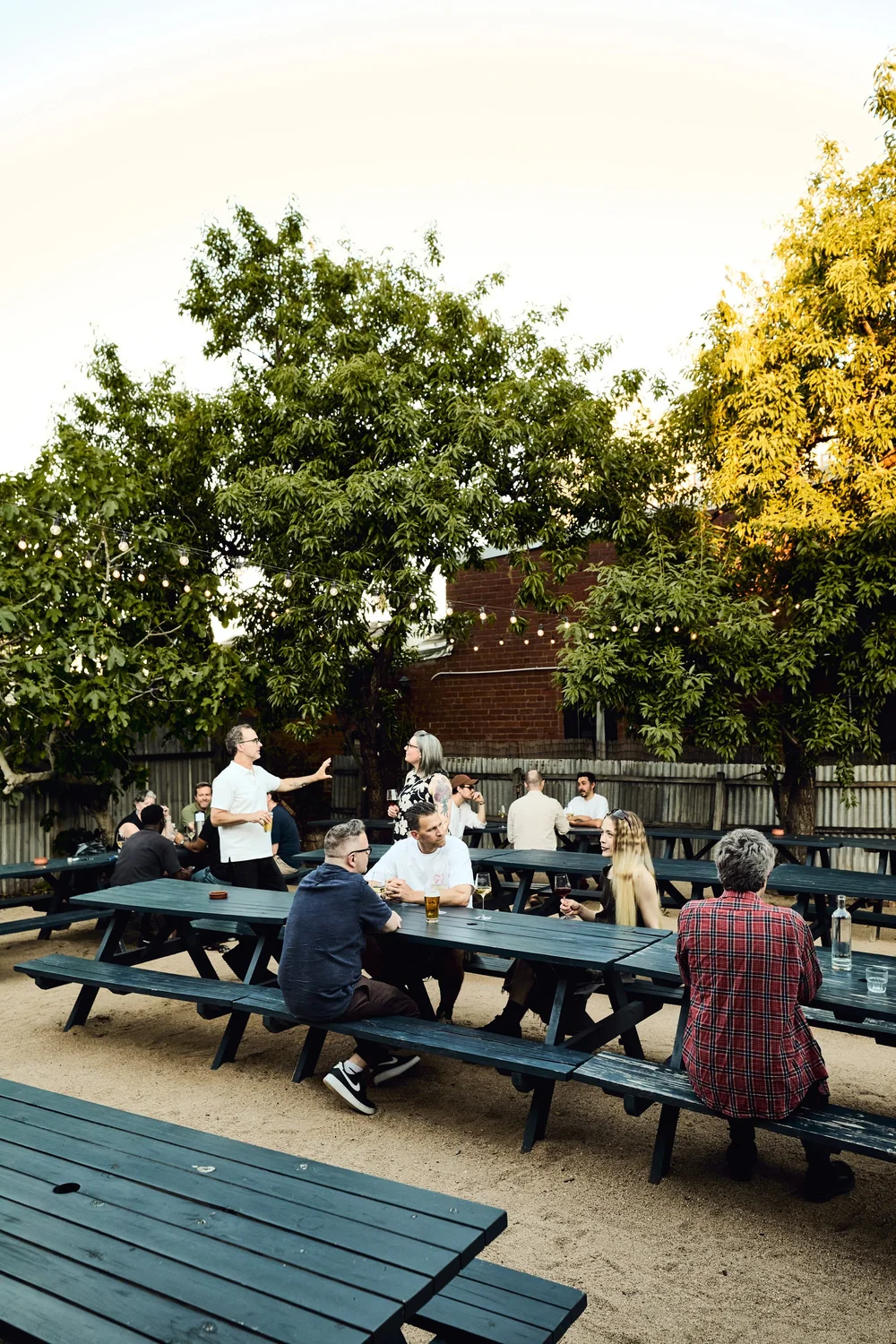 The beer garden