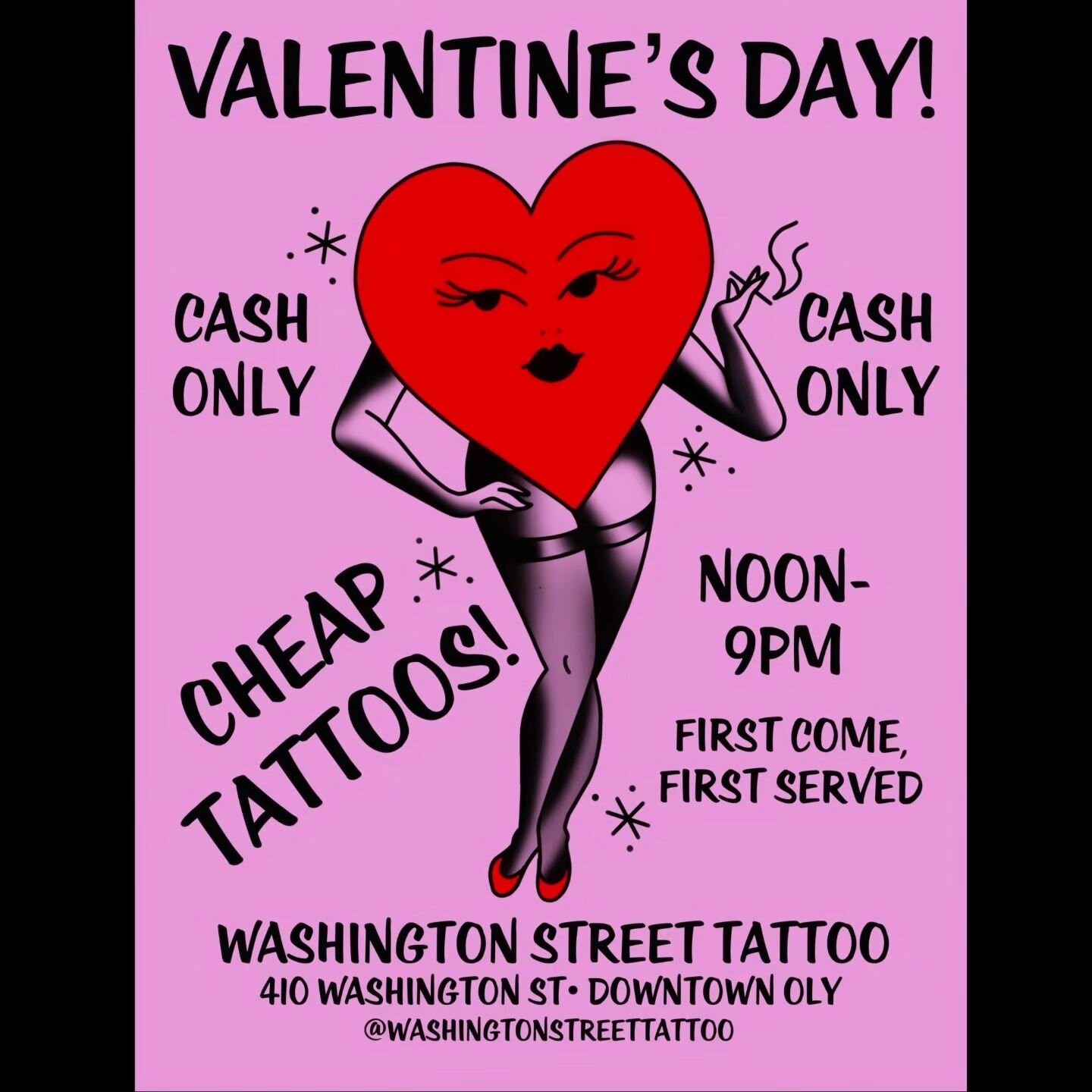 Designs will be posted this week. Stay tuned... #valentinestattoo  #becauseflowersdie #olympia @washingtonstreettattoo