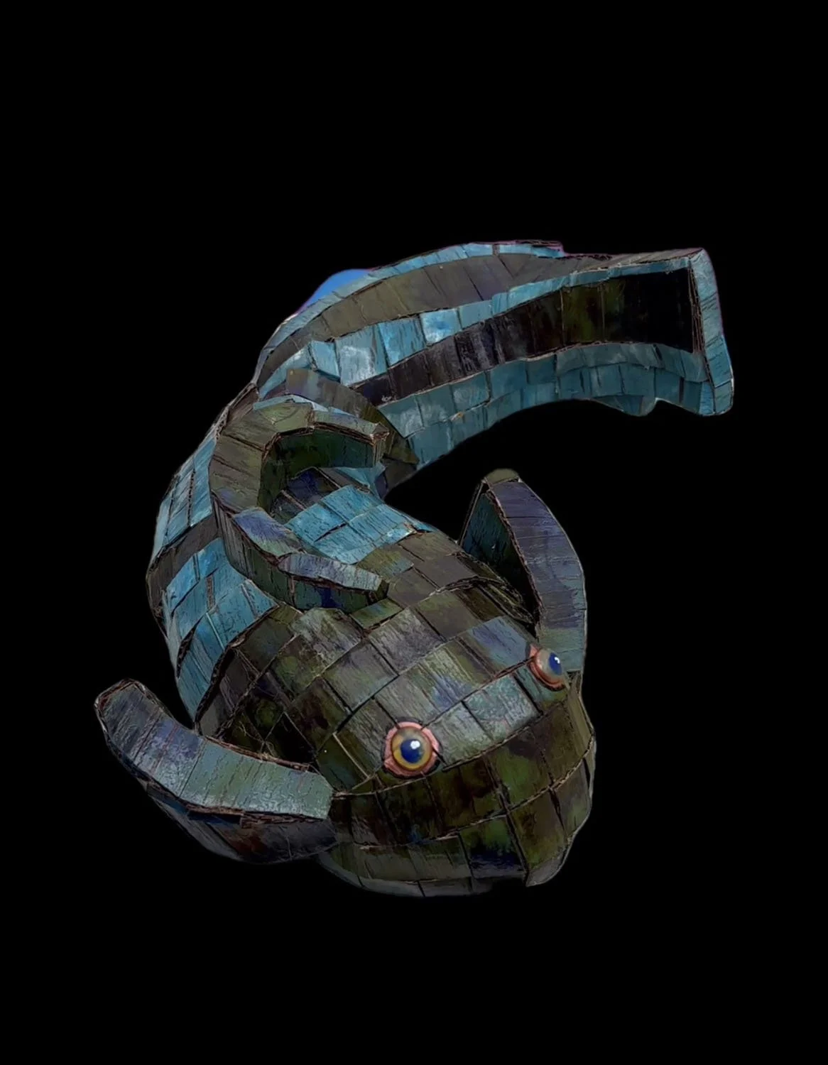 CLICK IMAGE "Swirly" Mixed Media Sculpture.  $95  