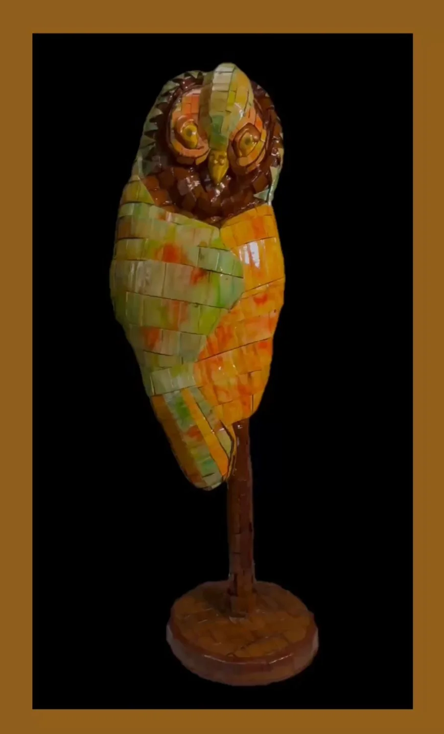 CLICK IMAGE "Hoot!"  This Mixed Media Sculpture already has an owner. 