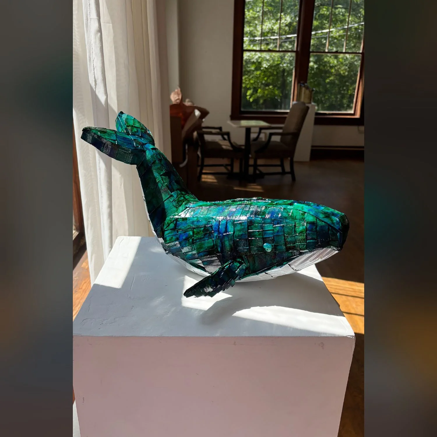 CLICK IMAGE  "Whale of a Tale"  This mixed media sculpture already has an owner.