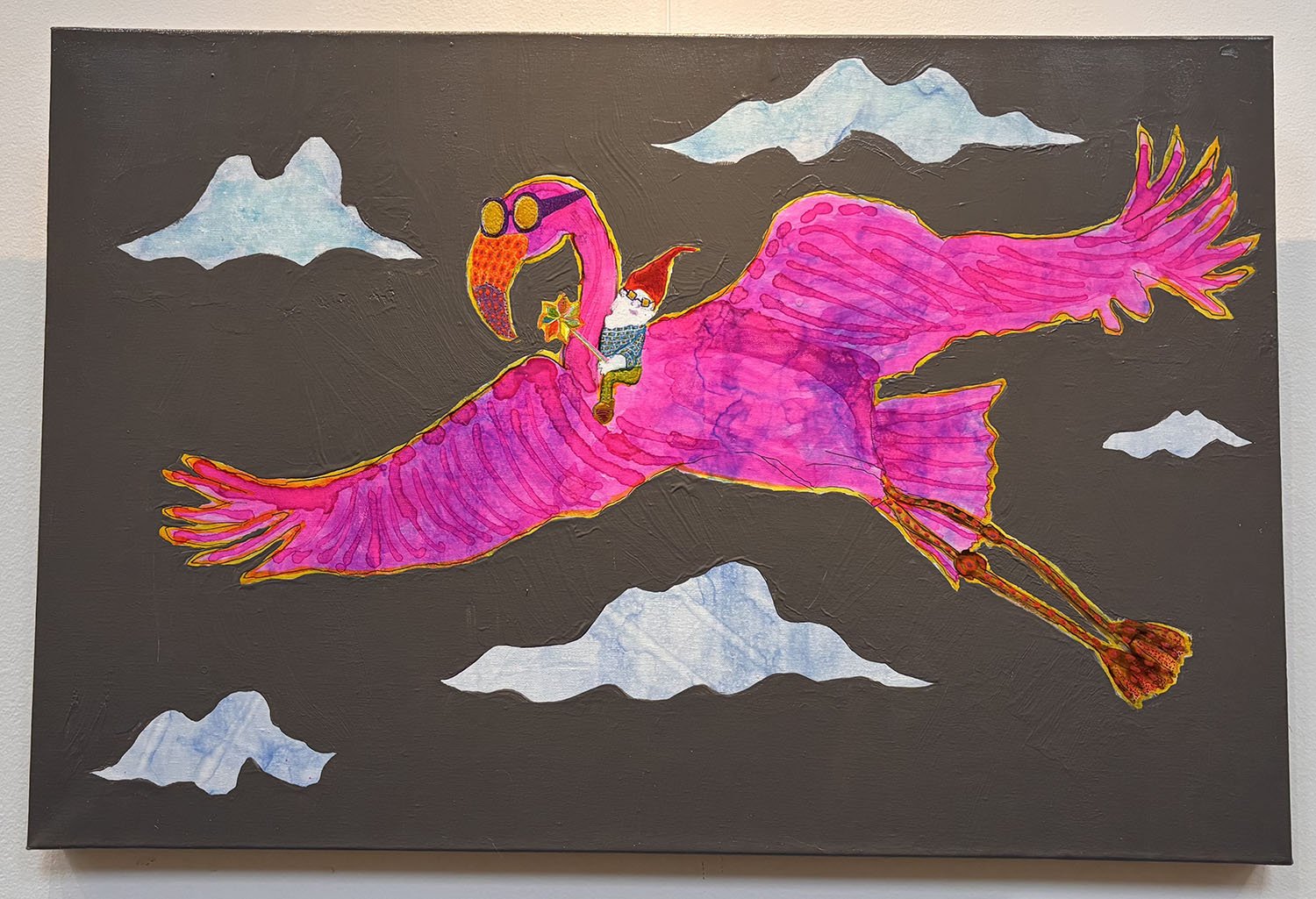 CLICK IMAGE  "Yard Art on Vacation"  Original is $375. Duplicate prints start at $40. 