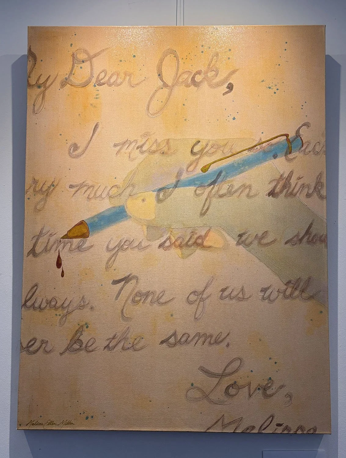 CLICK IMAGE  "Dear Jack"  The Original is $550.  Duplicate prints start at $40. 