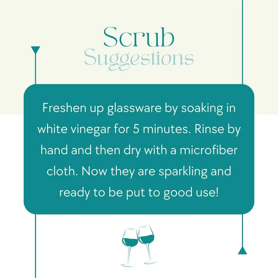 #scrubsuggestion #hostingtip #glassware #whitevinegar #microfibercloth #freshenup #cheers #thankful #scrubsup #cleaningservice #professionalcleaners #qualified #customizable #cleaningneeds #residentialcleaningservices #commercialcleaningservices #cle