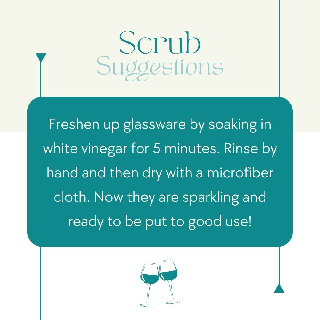 #scrubsuggestion #hostingtip #glassware #whitevinegar #microfibercloth #freshenup #cheers #thankful #scrubsup #cleaningservice #professionalcleaners #qualified #customizable #cleaningneeds #residentialcleaningservices #commercialcleaningservices #cle