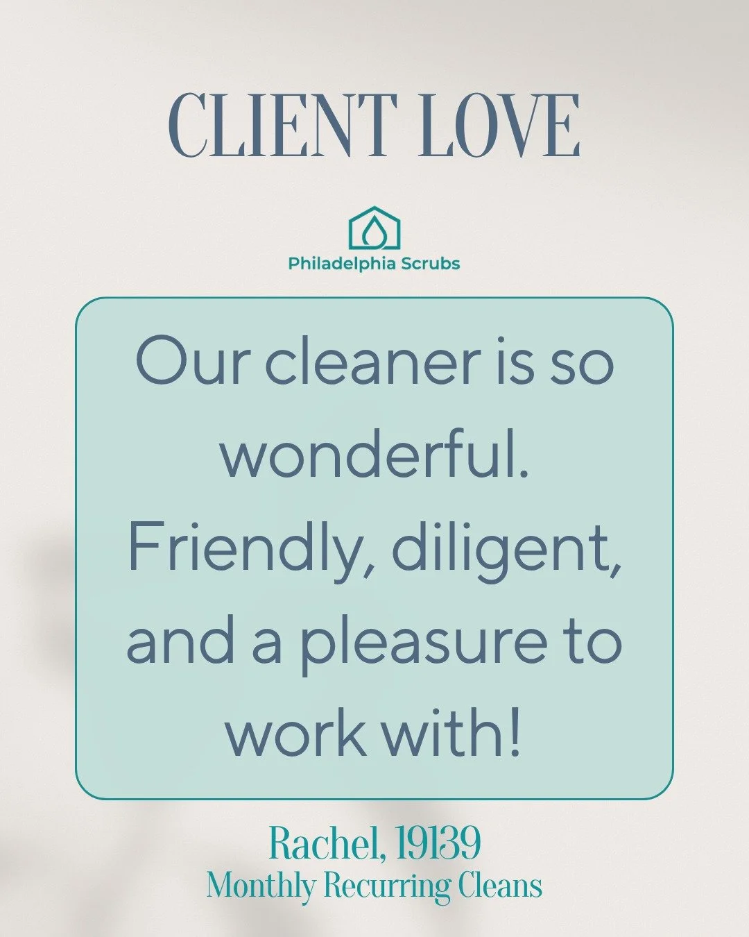 #wonderful #friendly #diligent #pleasuretoworkwith #customerreview #clientlove #5stars #recurringclient #monthlycleaningschedule #inyourneighborhood #cleanhousecleanmind #positivefeedback #satisfiedcustomer #cleaningcompany #grateful #happycustomer #