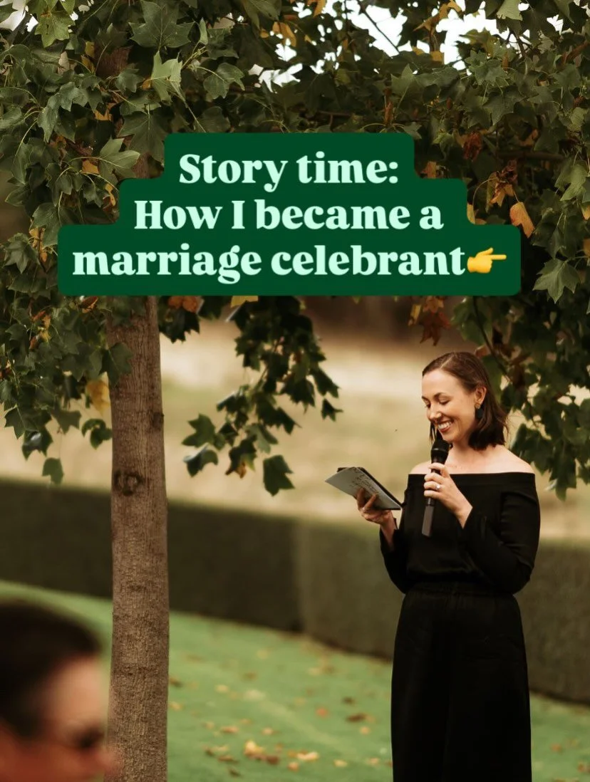 Story time.
My journey to becoming a Celebrant 🥰