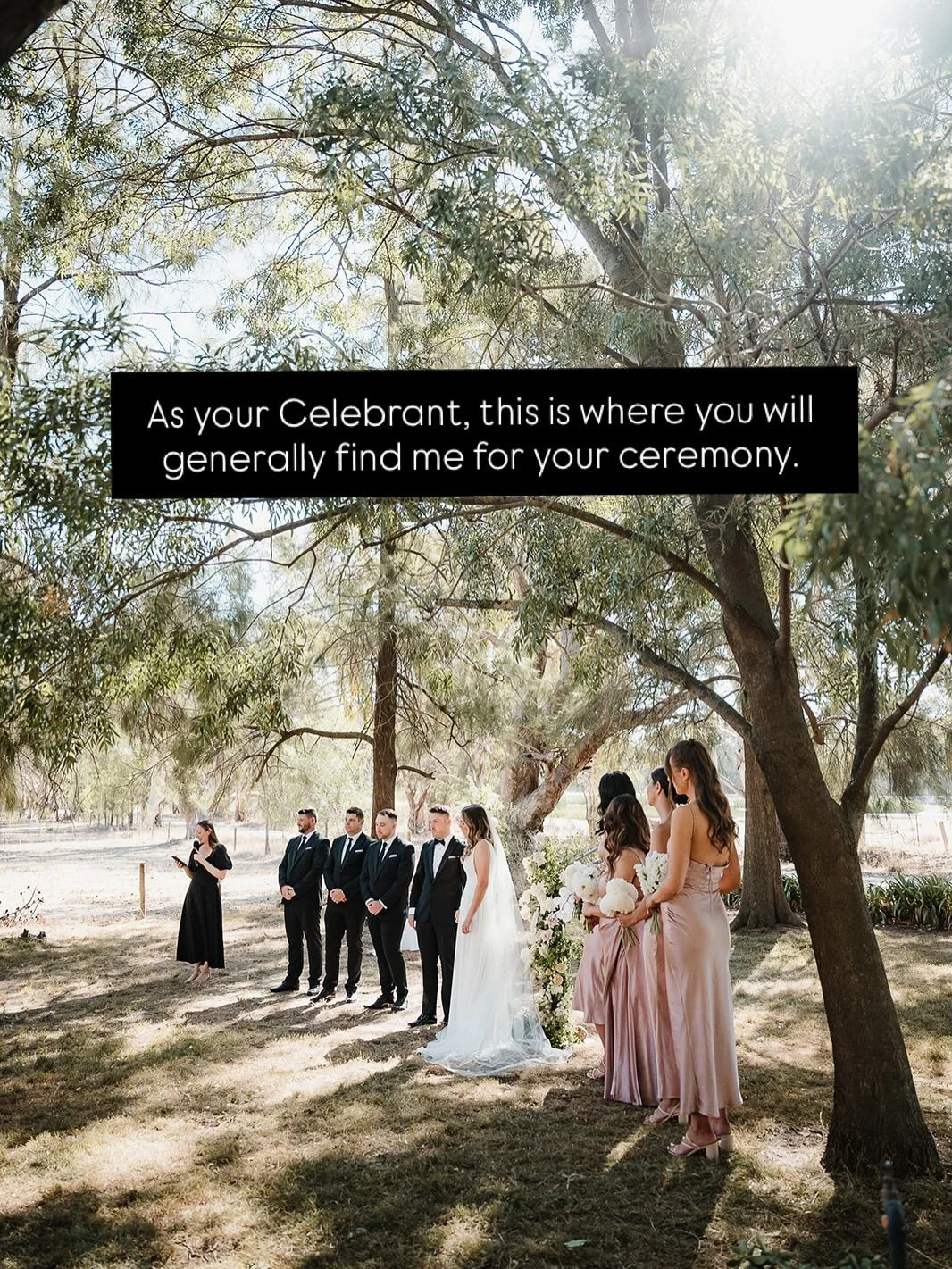 A note on positioning for the ceremony and why is matters! 

Photos: @andreasissonsphotography