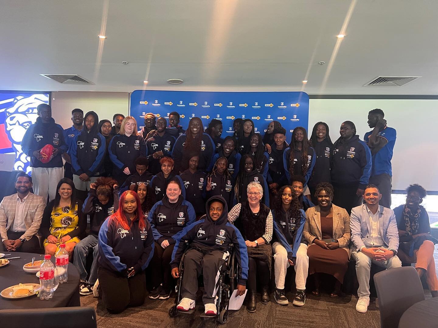 This weekend Nasalifya and Tigist (@thetenatherapist )had the privilege in attending the graduation ceremony of the Western Bulldogs GOAL Mentoring program (@wbfcfoundation )

Pola Practice in collaboration with  @ayi_melbourne provided culturally re