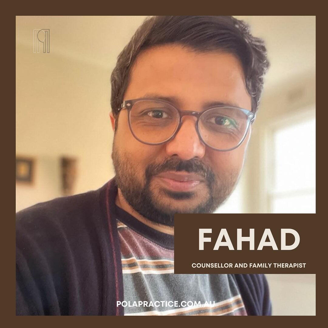 Welcoming Fahad to the Pola team!
Fahad (He/They) is a qualified counsellor, family therapist, clinical supervisor and training consultant, based in Geelong (Djilang). 

Fahad works with LGBTIQA+ identifying clients and their families, People of Colo