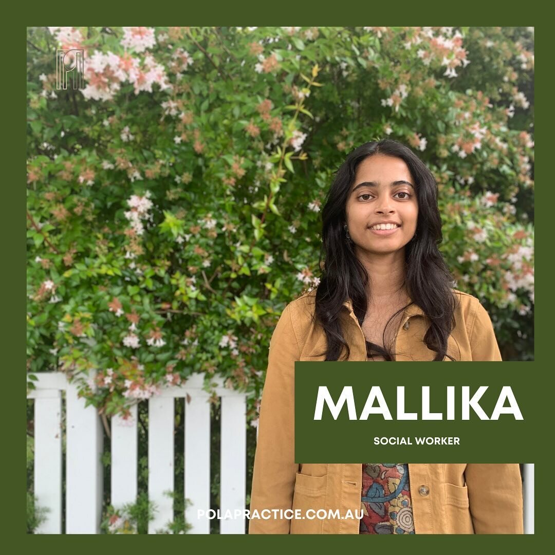 Welcoming Mallika to the Pola Team!

Mallika (she/her) is a South Indian woman living on unceded Wurundjeri Country. Mallika grew up living between Naarm and Bangalore.&nbsp;

Mallika is a culturally responsive social worker, with six years experienc