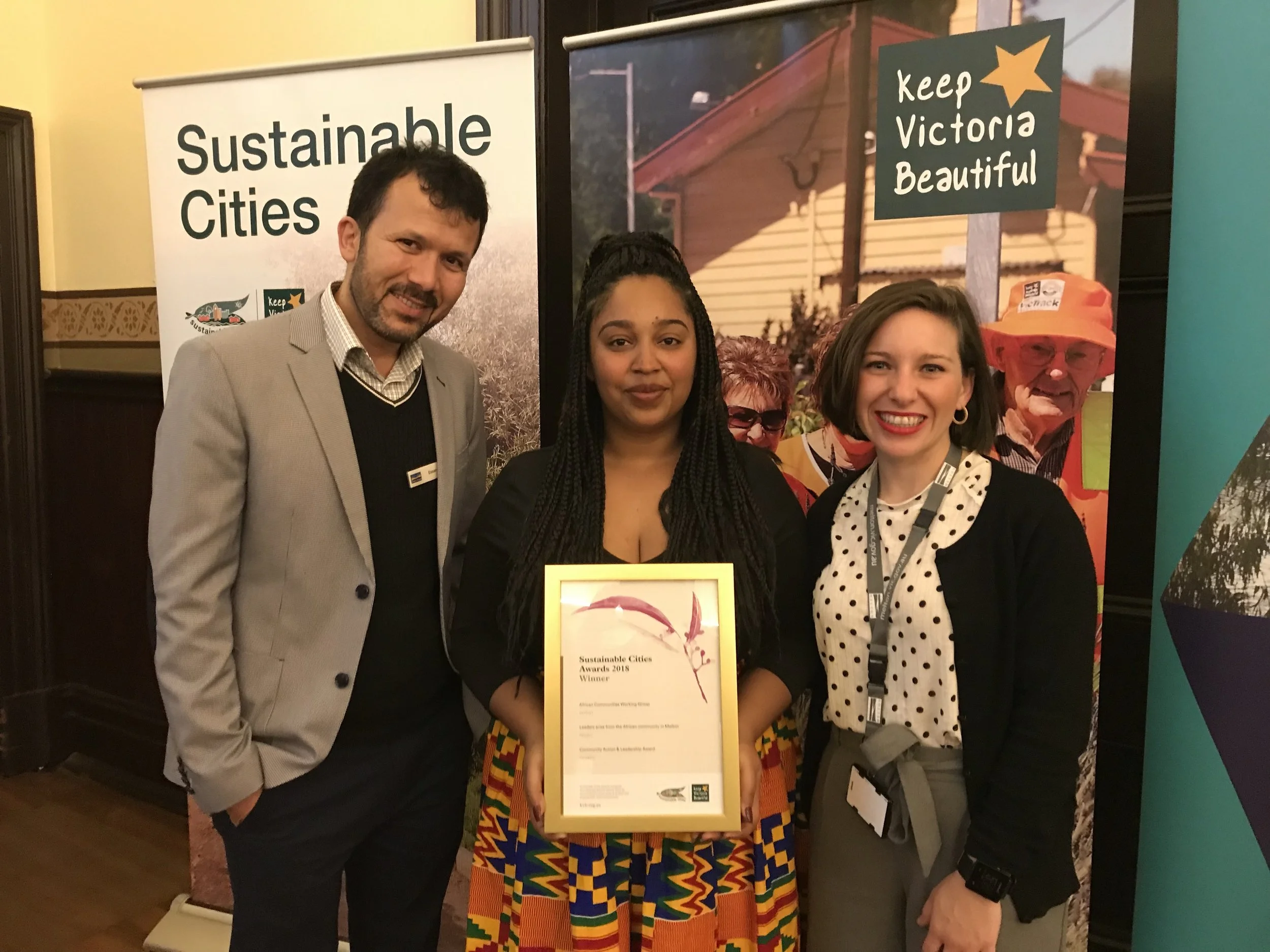 Sustainable Citiies Award to Melton City Council's African Communities Working Group.jpg