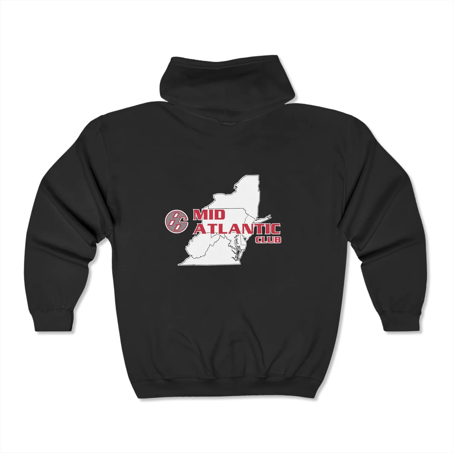 MA86 Club Throwback Full Zip Hoodie — Mid-Atlantic 86 Club