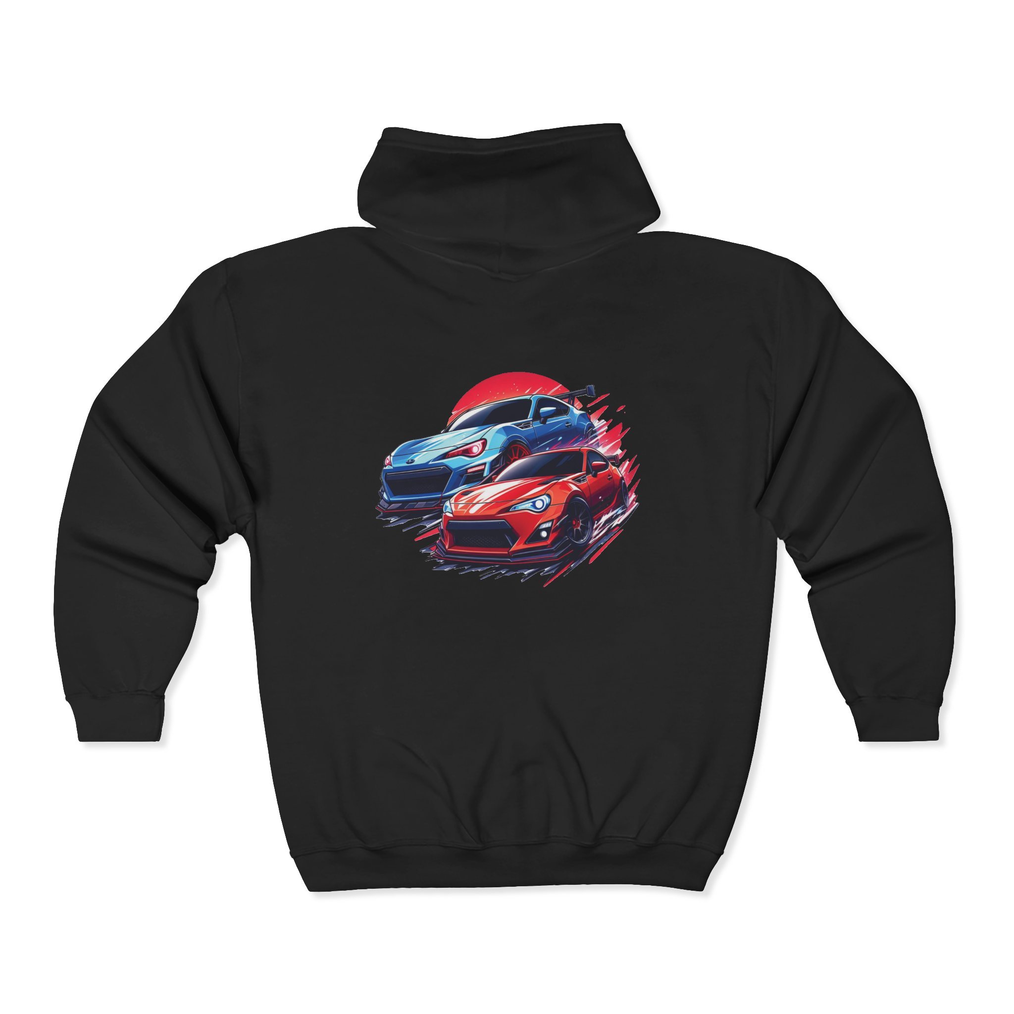 Brandon Ecker's AI Designs: "Sunset Drive" Full Zip Hoodie