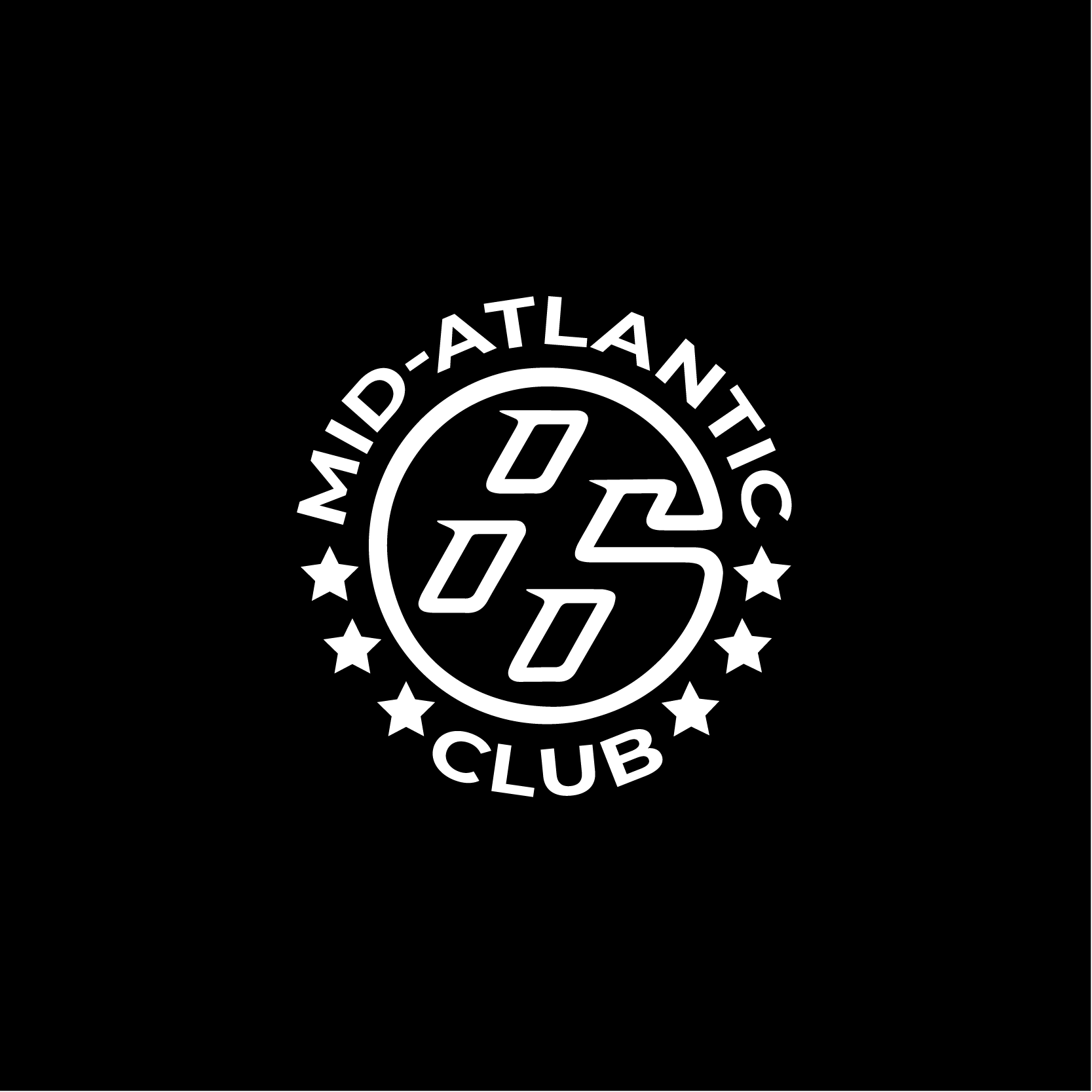 5x5 Club Logo Window Sticker — Mid-Atlantic 86 Club