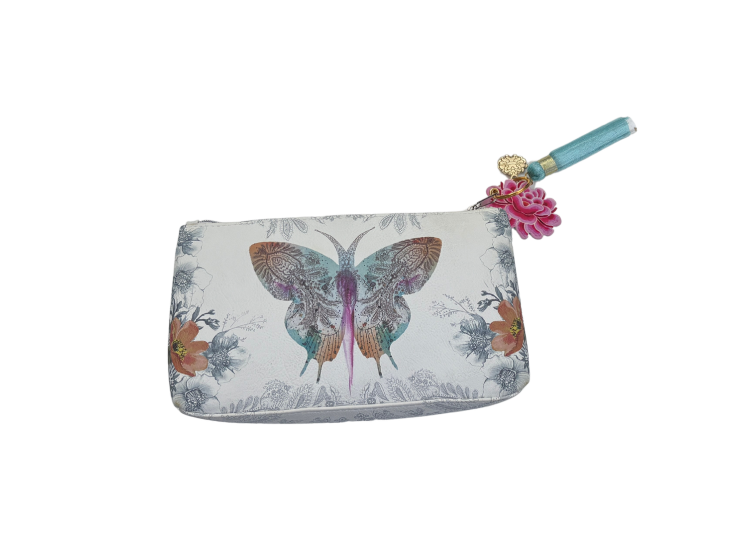 Paisley Butterfly Small Tassel Pouch