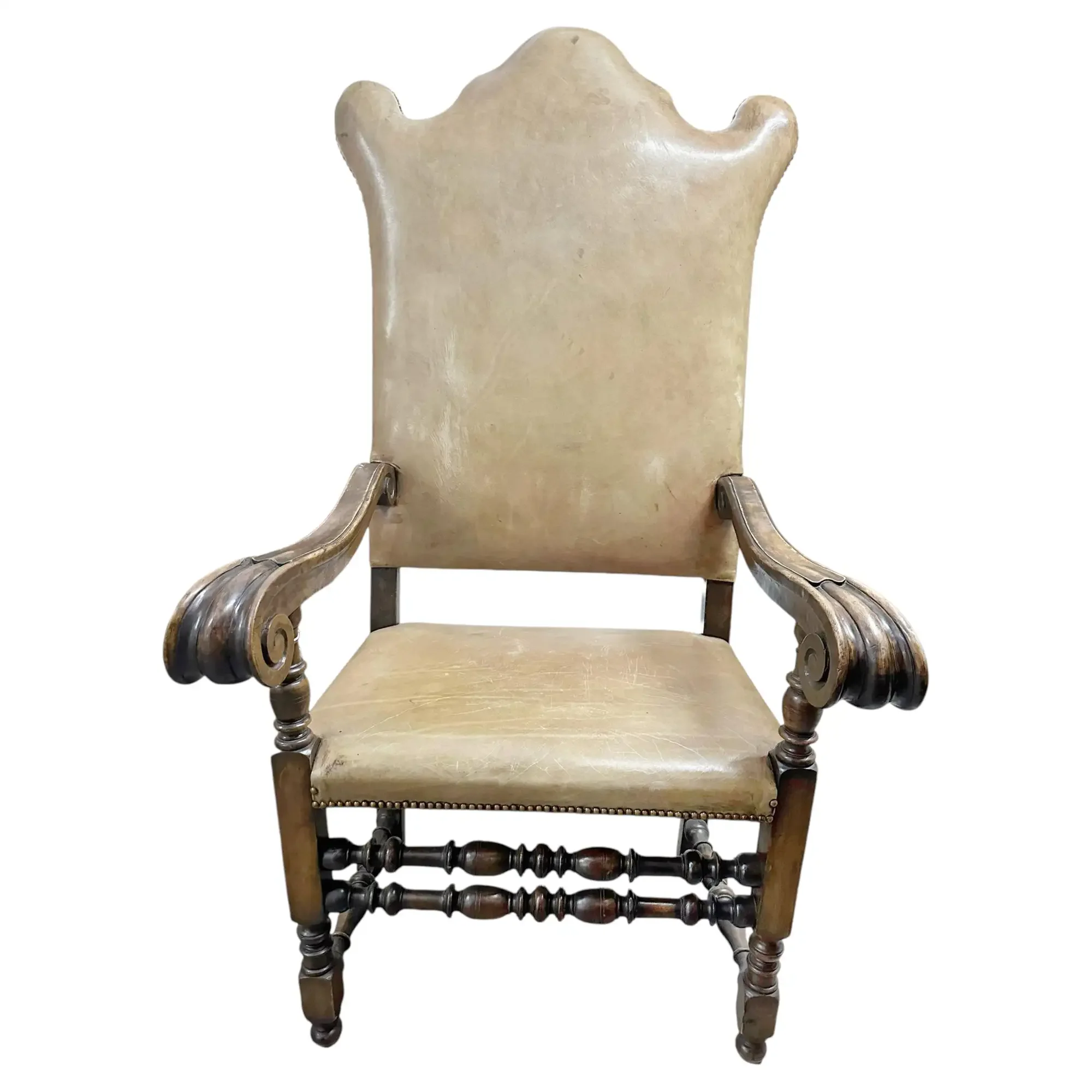 17th-Century Iberian Baroque Armchair