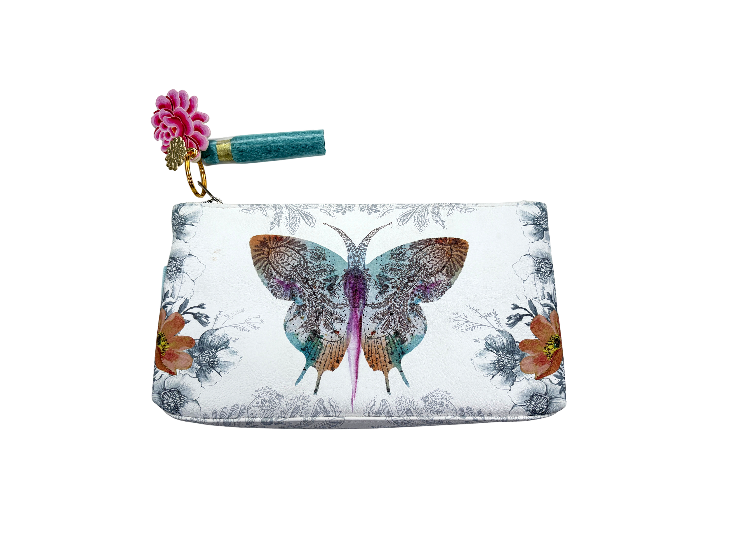 Paisley Butterfly Small Tassel Pouch