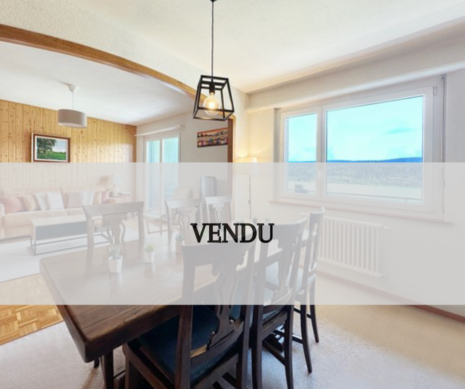 Appartement avec vue splendide sur le lac de Joux - Les Bioux