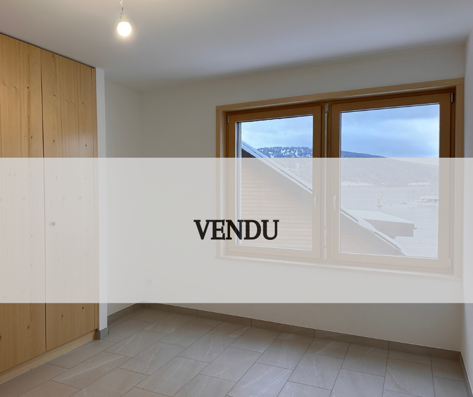 Promotion de 4 appartements avec vue sur le lac de Joux - Le Pont