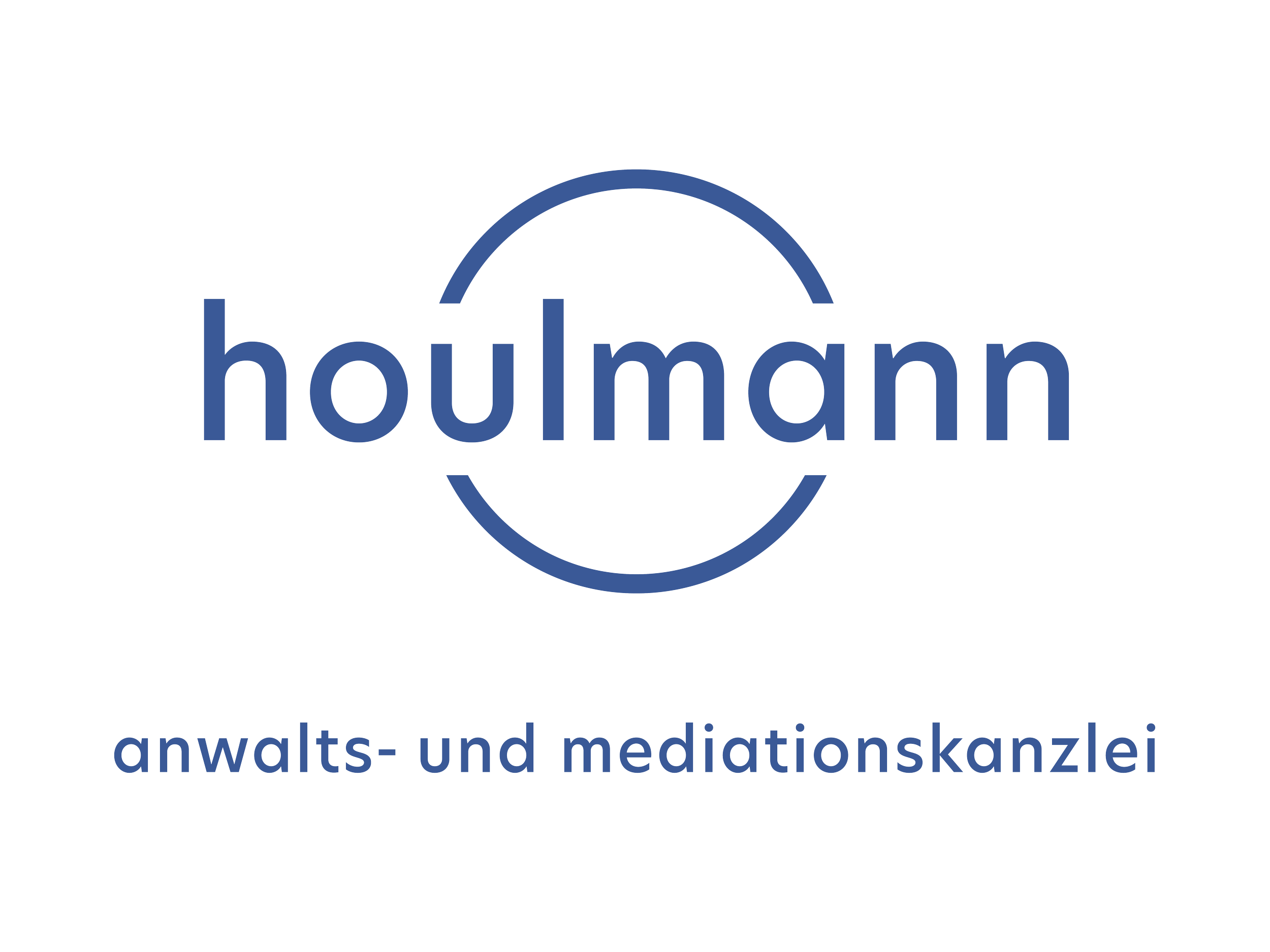 Logodesign für Houlmann Anwalts- und Mediationskanzlei, Zürich, 2020. Gestaltung: Anna Meyer, Genauso Grafik Zürich
