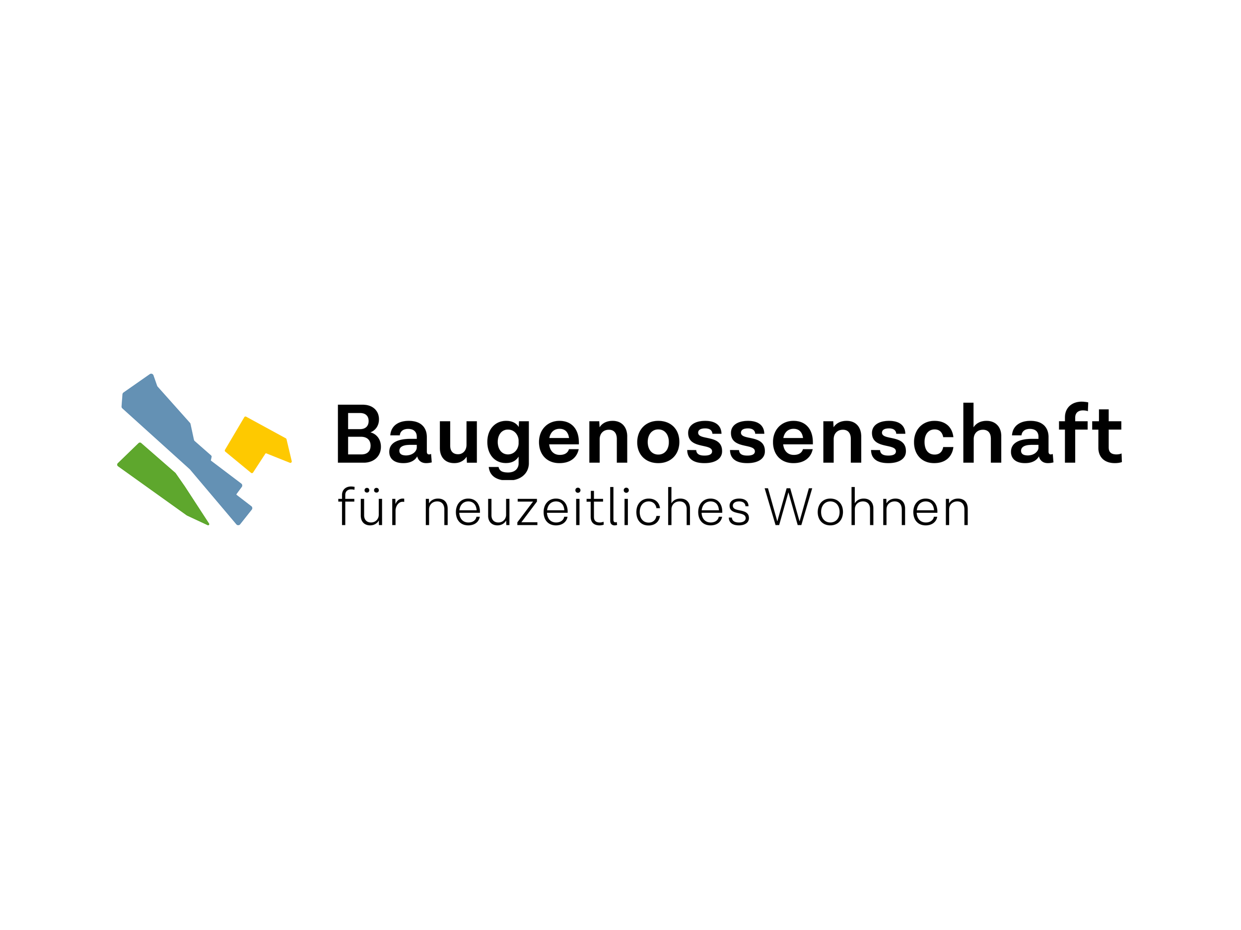 Logodesign für Baugenossenschaft für neuzeitliches Wohnen (bgnzwo), 2018. Gestaltung: Anna Meyer Genauso Grafik Zürich